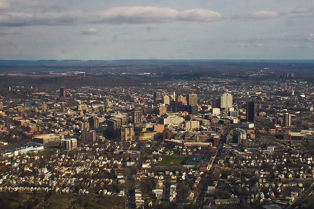 Aerial View of Yale Medical School