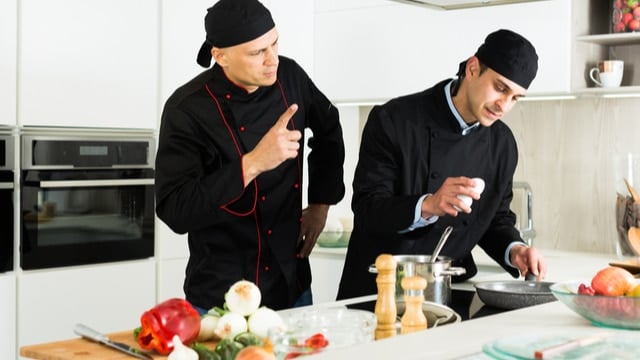 Chef Teaching Student Cook in Summer Program